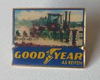Goodyear AS Tire Pin – Farm Tractor Motif – Collector's Item