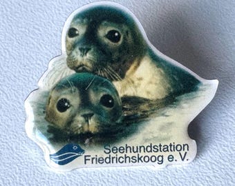 Rare Seal Rescue Friedrichskoog Pin – Original Collector Item with Baby Seal Motif