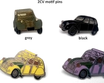 Citroen 2CV Retro Pins - Iconic Classics to Choose