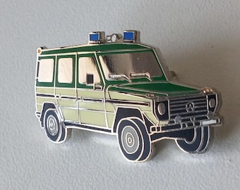 Alpine Hero: Mercedes G-Wagen Mountain Rescue Enamel Pin