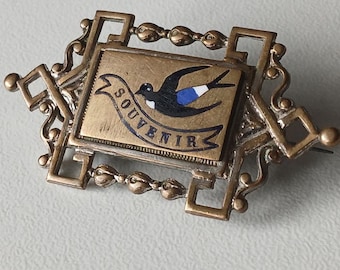 Charming Art Nouveau Brooch – A Lively Touch of Edwardian Transition!