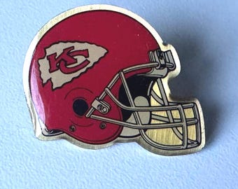 Show Your Chiefs Pride – Rare Kansas City NFL Helmet Pin with Epoxy Finish
