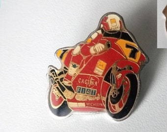 Original Cagiva MotoGP Pin: AGIP, FIAT, Michelin