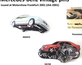 Exclusive Mercedes-Benz 4MATIC, Parameter Steering, V6/V8 Special Pins - IAA 2001, Vintage