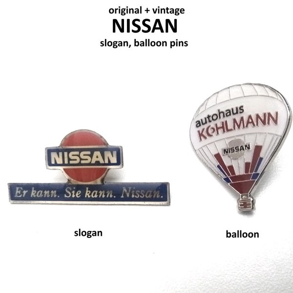 NISSAN Slogan, Ballon Pins - auswählen