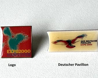 EXPO 2000 Hannover – Rare Souvenir Pins to Choose From (Logo & German Pavilion)