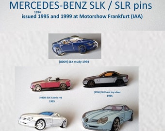 Mercedes-Benz SLK / SLR Motiv Pins 1990er Jahre