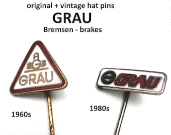 GRAU Brake Lapel Pins: Enameled Automotive History!