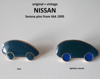 Nissan Pins - Serana silhouette in comic style