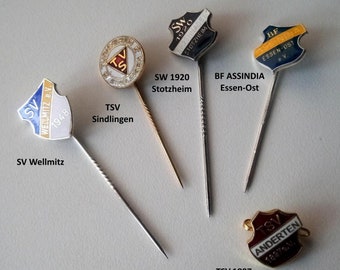 German soccer, sports, gymnastics clubs badge 1980s/90s - select
