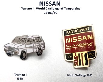 Collectibles: Nissan Terrano and Challenge pins