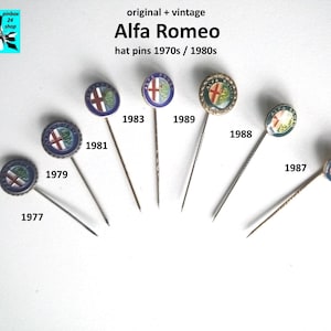 Discover the legendary Alfa Romeo logo pins of the 70s/80s!