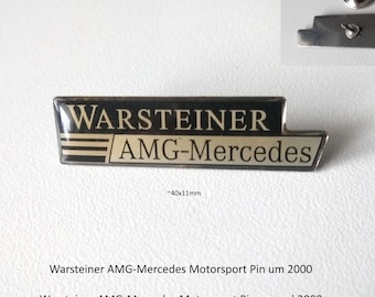 Warsteiner AMG‑Mercedes motorsport pin – brand motif for collectors