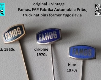Vintage FAMOS Pin - A Piece of Yugoslav Truck History