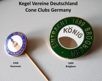Cone, Skittle Clubs Badge Enamel - Select