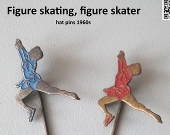 Figure skating, figure skater motif pins - select