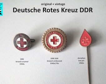 GDR Red Cross Badges - Historical Symbols of Solidarity!