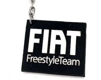 Branded Style to Go – FIAT Freestyle Keychain in Black & White
