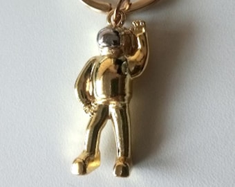 Vintage 3D Astronaut - a galactic pendant