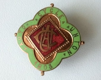 ACU Enamel Badge - Antique Collectible