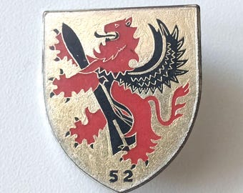 German Army Uniform Badge – Rocket Artillery Battalion 52 Enamel Chest Patch