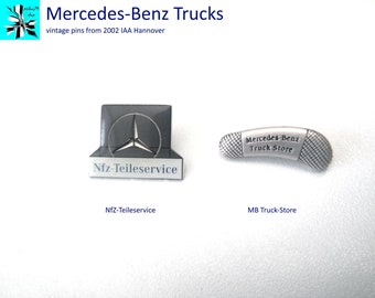 Exclusive Mercedes-Benz commercial vehicle parts & truck store pins from the IAA Hannover 2002
