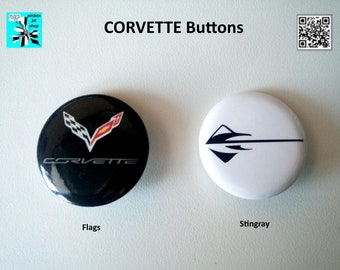 Celebrate the Corvette flags and Stingray buttons - the perfect gift idea
