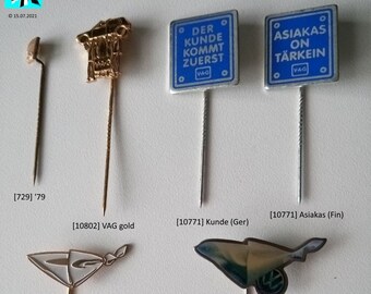 VW Pins: honor and service in retro style