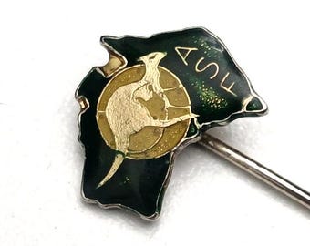 Australian Softball Pin | Unique Kangaroo Badge
