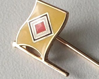 Maritime Shipping Flag – Enamel Lapel Badge with Collector Appeal