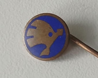 SKODA Logo Lapel Pin – Blue Enamel Original by ZUKOV PRAHA