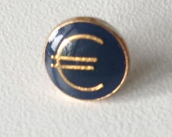 Euro Currency Logo Pin – Symbol of European Unity