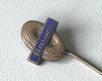 Barum Enamel Lapel Pin – Rare 60s Tire Brand Dealer Badge