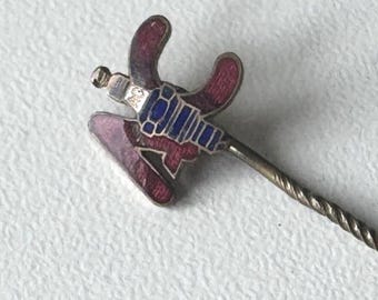 Rare AC Spark Plug Enamel Badge – Classic Spark‑Plug Design