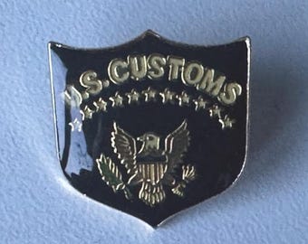 Vintage US Customs – Rare Agency Logo Pin from an Earlier Era