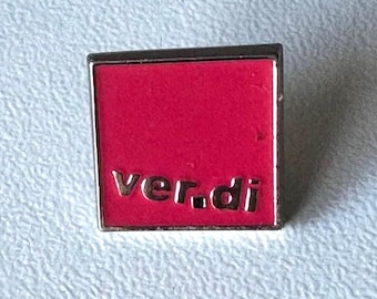 Verdi logo pin mid‑2000s – enamel trade union pin, original German union collectible