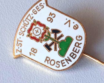 Heritage in enamel – Lapel badge of Rosenberg Shooting Society