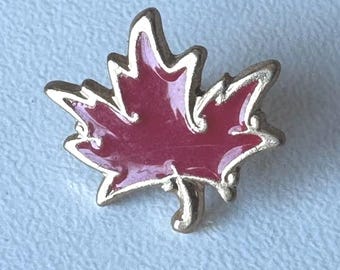 Wear the Maple Spirit – Rare Red Canada Leaf Enamel Pin
