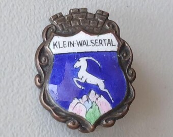 Vintage Kleinwalsertal Brooch – Historic Mittelberg Crest