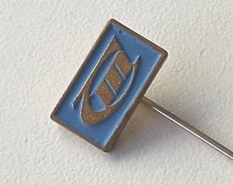 Timeless Airline Emblem – Rectangular Logo Lapel Needle