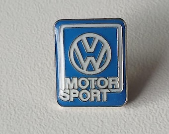 Vintage VW Motorsport Pin – Original Logo Epoxy Badge 90s Era