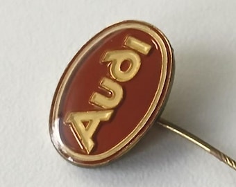 Original Audi Pin with Brown Logo – 80s Collector’s Item