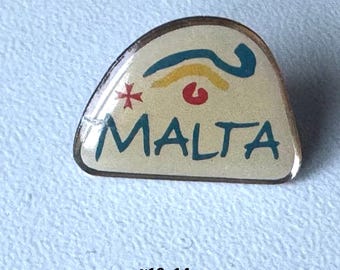 Carry a Piece of Malta – Rare Epoxy Souvenir Pin