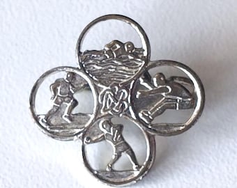 Athletic Silver Style – DSB Performance Brooch for Running, Throwing & Swimming