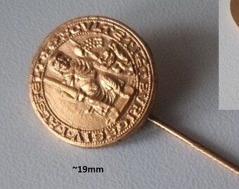 Golden Seal Badge: 60s Elegance"