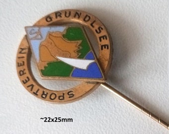 Vintage Sailing Pin: Grundlsee 1950s