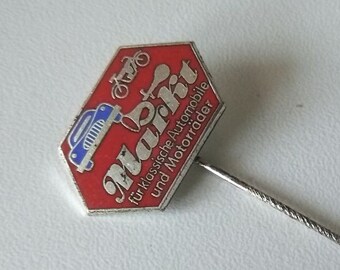 Classic Cars & Motorcycles Market Lapel Pin Enamel