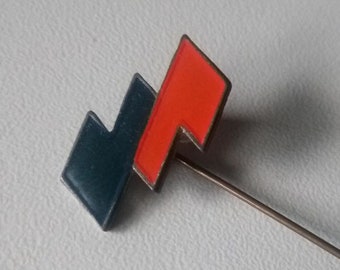 Vintage VOEST Alpine enamel pin from Austria