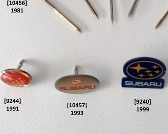 SUBARU Pins and Badges - A Journey from 1981 to 2000!