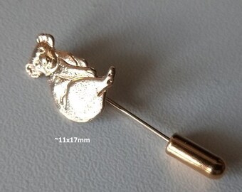 Cuddly Koala - Gold Lapel Pin